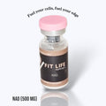 Vial labeled 'Fit Life Peptides' NAD 500