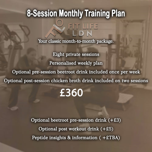 Advertisement for a private studio VIP membership Personal Training Package with level 3 qualified trainer in private studio gym in London Southall